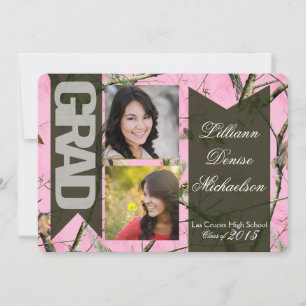12x18 Pink Hunters Camouflage Camoufla Höhere Ankü Ankündigung