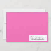 12x18 Pink Masquerade Sweet 16 Geburtstag Einladun Einladung (Rückseite)