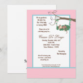 12x18 Pink Monkey Geburtstagsparty Einladung (Vorne/Hinten)