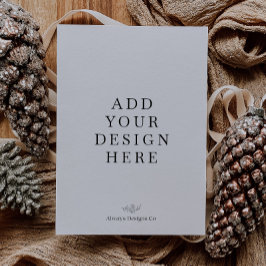 12x18" Portrait Holiday Card Printing Feiertagskarte