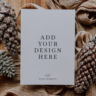 12x18" Portrait Holiday Card Printing Feiertagskarte