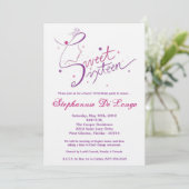 12x18 Princess Girl Sweet 16 Geburtstag Einladung (Stehend Vorderseite)