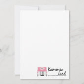 12x18 Red & Black Las Vegas Bachelorette Einladung (Rückseite)