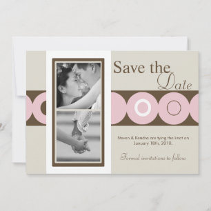 12x18 Retro Circle Foto Ankündigung Datum freihalt