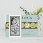 12x18 Retro Circle Foto Ankündigung Datum freihalt (Stehend Vorderseite)
