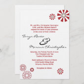 12x18 Retro Disk Blume Linen Hochzeit Einladung (Vorne/Hinten)