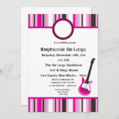 12x18 Rocker Girl Einladung (Vorne/Hinten)