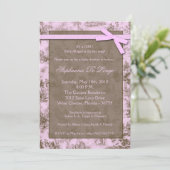 12x18 rosa Toile PeopleFabric Einladung (Stehend Vorderseite)