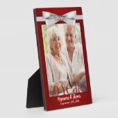 12x18 Ruby 40. Hochzeitstag Foto Fotoplatte (Seite)