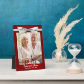 12x18 Ruby 40. Hochzeitstag Foto Fotoplatte (Seite)