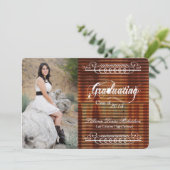 12x18 Rusted Corregated Metal Senior Ankündigung (Stehend Vorderseite)