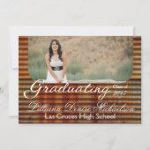 12x18 Rusted Corregated Metal Senior Ankündigung (Vorderseite)