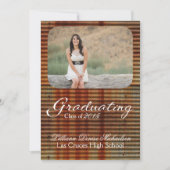 12x18 Rusted Corregated Metal Senior Ankündigung (Vorderseite)