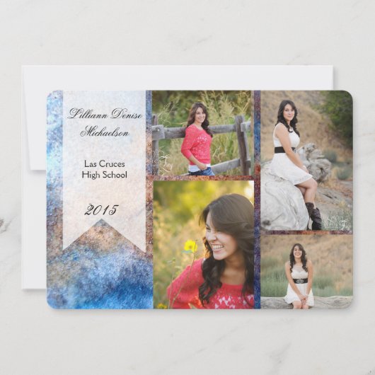 12x18 Rusted Metal Old Steel Gru Senior Ankündigun Ankündigung (Vorderseite)