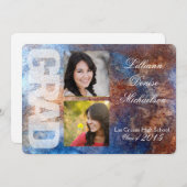 12x18 Rusted Metal Old Steel Gru Senior Ankündigun Ankündigung (Vorne/Hinten)