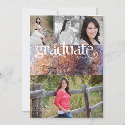 12x18 Rusted Metal Old Steel Gru Senior Ankündigun Ankündigung (Vorderseite)