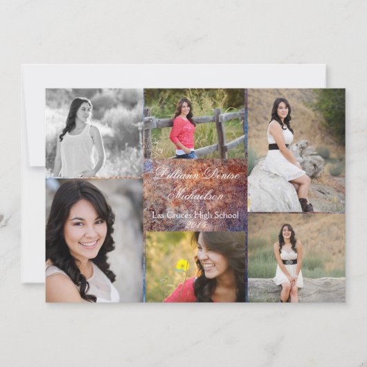 12x18 Rusted Metal Old Steel Gru Senior Ankündigun Ankündigung (Vorderseite)