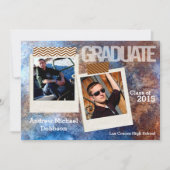 12x18 Rusted Metal Steel Grunge Senior Ankündigung (Vorderseite)