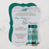 12x18 Rustic Country Mason Jar Wedding Einladung (Vorne/Hinten)