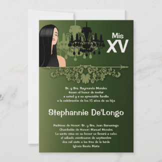 12x18 Sassy Girl Quinceanera Einladung zum Geburts