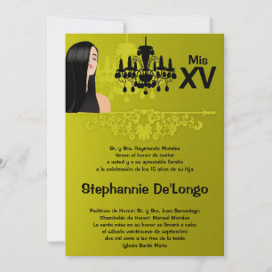 12x18 Sassy Girl Quinceanera Einladung zum Geburts