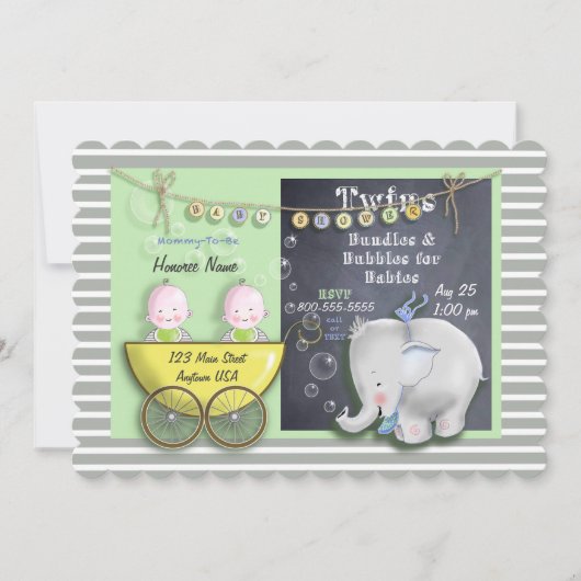 12x18-Scallope Einladung (Vorderseite)