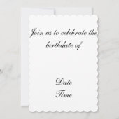 12x18 Scallope Heels und Hasen Einladung (Rückseite)