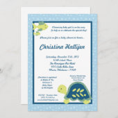 12x18 Sea Turtle Reef Ocean Baby Dusche Einladung (Vorne/Hinten)