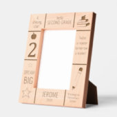 12x18 SECOND GRADE Foto für Grundschulen Geätzte Rahmen (Links)