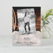 12x18 Senior Ankündigung Cowboy Boots Barn Wood Ru (Stehend Vorderseite)