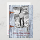 12x18 Senior Ankündigung White Wash Holz Barn Door (Vorne/Hinten)