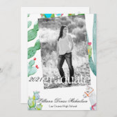 12x18 Senior Announcement Boho Llama Bohemisch Cac Ankündigung (Vorne/Hinten)