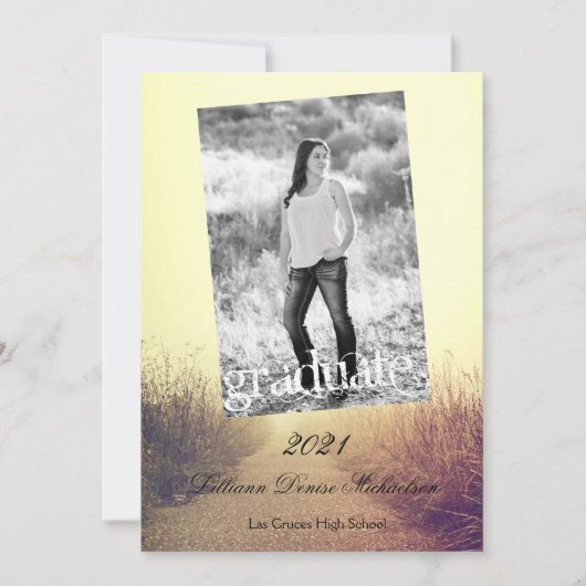 12x18 Senior Announction Sunrise Pathway Walkway P Ankündigung (Vorderseite)