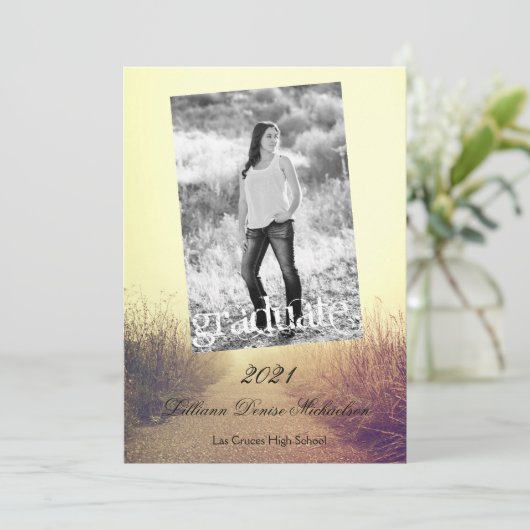 12x18 Senior Announction Sunrise Pathway Walkway P Ankündigung (Stehend Vorderseite)