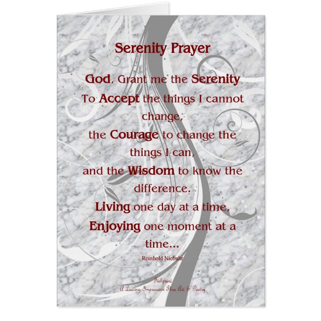 12x18 Serenity Prayer (Vorne)