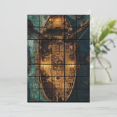 12x18 Ship Paper Gridmap Einladung (Stehend Vorderseite)