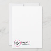 12x18 Silvester Einladung Baby Pink Cosmos auf (Rückseite)