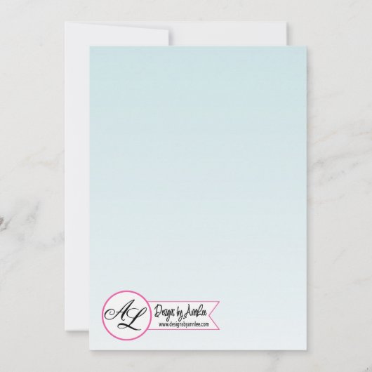 12x18 Silvester Einladung tropischer Blume über (Rückseite)