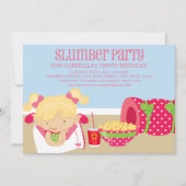 12x18 Slumber Party Geburtstag Einladung (Vorderseite)