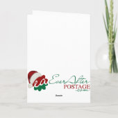 12x18 Snowman Feiertagskarte (Rückseite)