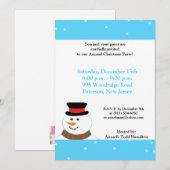 12x18 Snowy Snowman Einladung (Vorne/Hinten)
