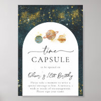 12x18 Space Time Capsule Sign | Space Birthday