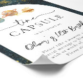 12x18 Space Time Capsule Sign | Space Birthday Poster (Ecke)