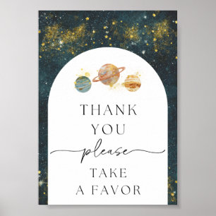 12x18 Space Vielen Dank, dass Sie unterschreiben Poster