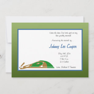 12x18 Sport-niedrige Ball-Geburts-Mitteilung Einladung