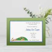 12x18 Sports Base Ball Geburtserklärung Einladung (Stehend Vorderseite)