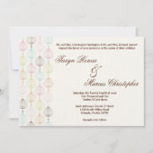 12x18 Spring Time Blume Linen Hochzeit Einladung (Vorderseite)