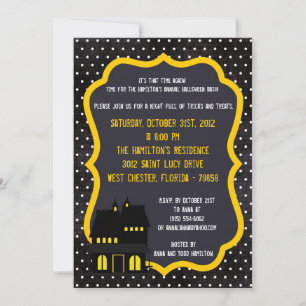 12x18 Spuk House Halloween-Party Einladung