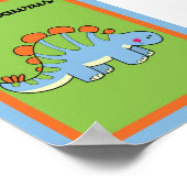 12x18 Stegosaurus Dinosaurier Wall Art Poster (Ecke)