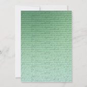 12x18 stilvoller Tafel-Minze FILZ Stränge | Einladung (Rückseite)